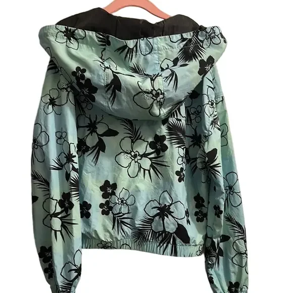 Justice Blue and Black Hooded Raincoat with Elastic Waist - Picture 10 of 10